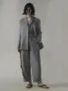 Linen small suit women's one button three piece vest professional suit set straight leg wide leg pants 24 spring/summer new styl 1