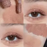 Glitter Liquid Eyeshadow Stick - Contouring Blush Pigment - Shimmer Matte Finish - Natural Cheek Shadow Cream Eye Makeup 1