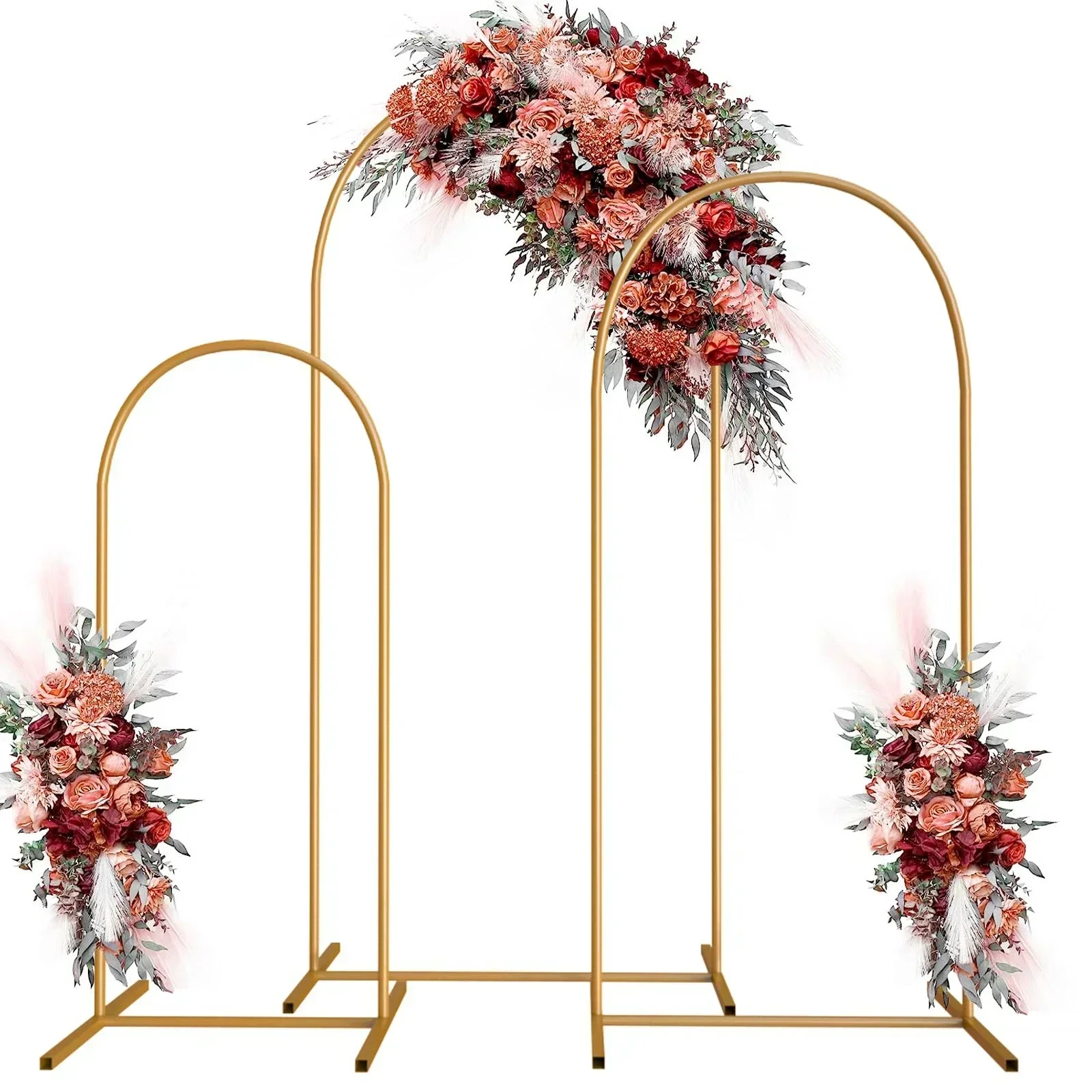Metalowy stojak na łuk rama ślubna łuk balon żelazna rama złoty stojak na tło DIY urodziny Baby Shower dekoracja świąteczna