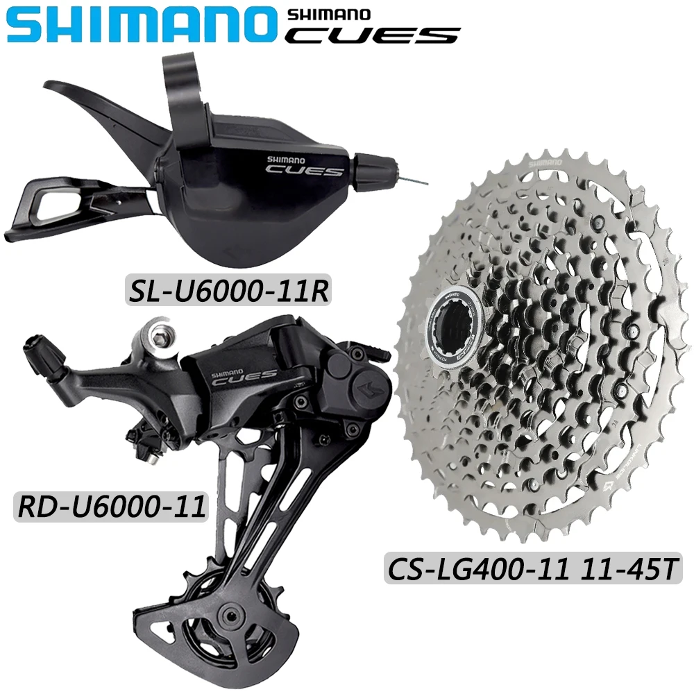 

SHIMANO CUES U6000 1X11 Speed Derailleur Right Shift Lever CS-LG400-11 11-45T/50T Cassette Sprocket for MTB Bike Original Parts