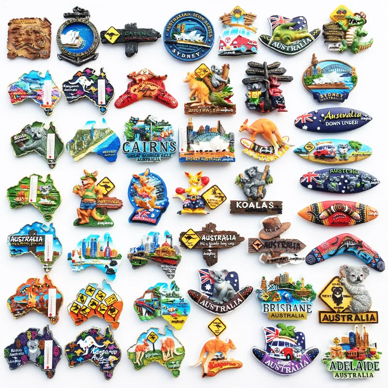 

Australia Fridge Magnets Tourist Souvenirs Decoration Articles Handicraft Refrigerator Magnetic Stickers Travel Gifts