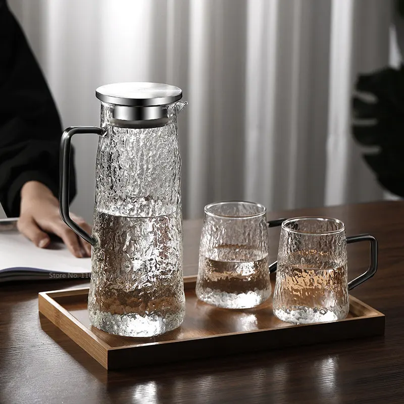 Water Pitcher Japanese Handle Heat Resistant Cold Hot Kettle Large-capacity Tea Pot Juice Jug