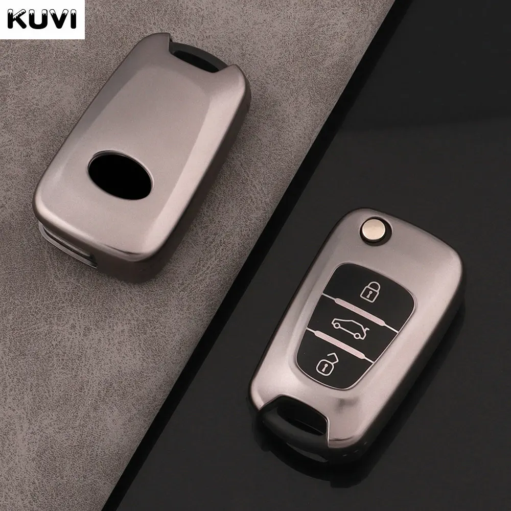 Key Case Car Key Shell Car Key Key Shell TPU Car Key Case Cover for Hyundai i20 i30 ix20 ix25 ix35 Elantra Accent for KIA Sportage Rio 3 Soul Optima Ceed Pro K5 K2 Pride