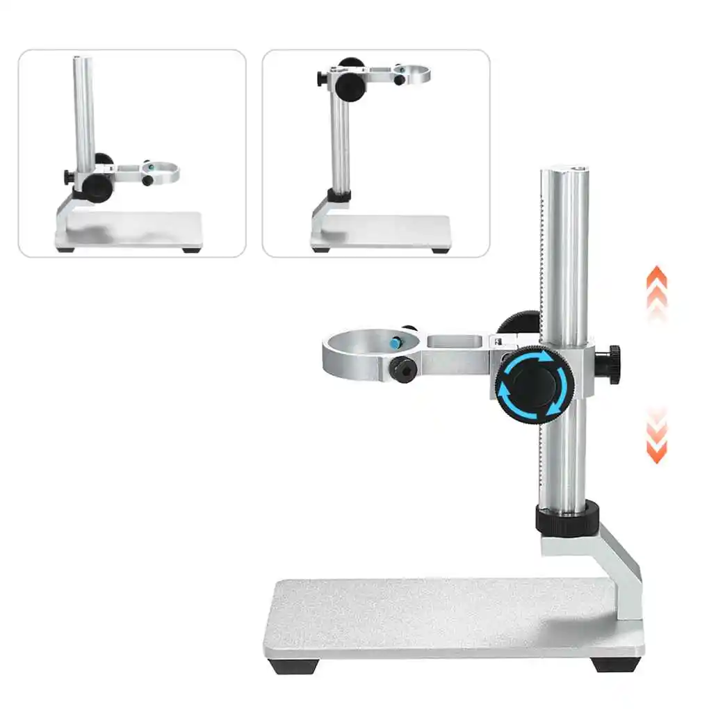 Digital Microscope Microscope Mount Microscope Arm Stand Digital Microscope Aluminum Alloy Stand Bracket Holder Lifting Support Endoscope Magnifier Camera Bracket Table