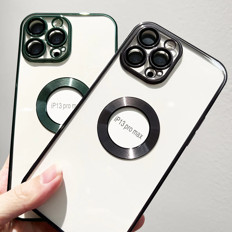 New luxury case for iphone 11 12 13 mini pro MAX back cover bumper etui capa CD pattern plating dropshipping