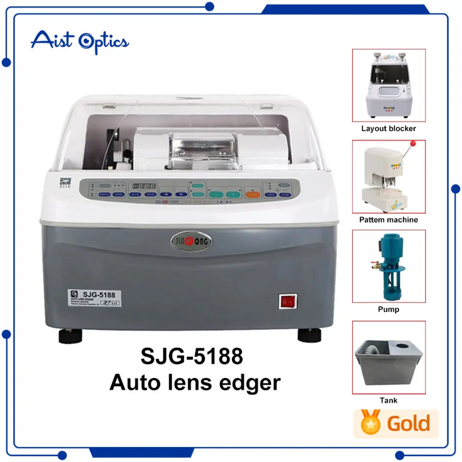 AIST SJG5188 Auto Lens Edger Grinder Cutter Glass Polishing Beveller