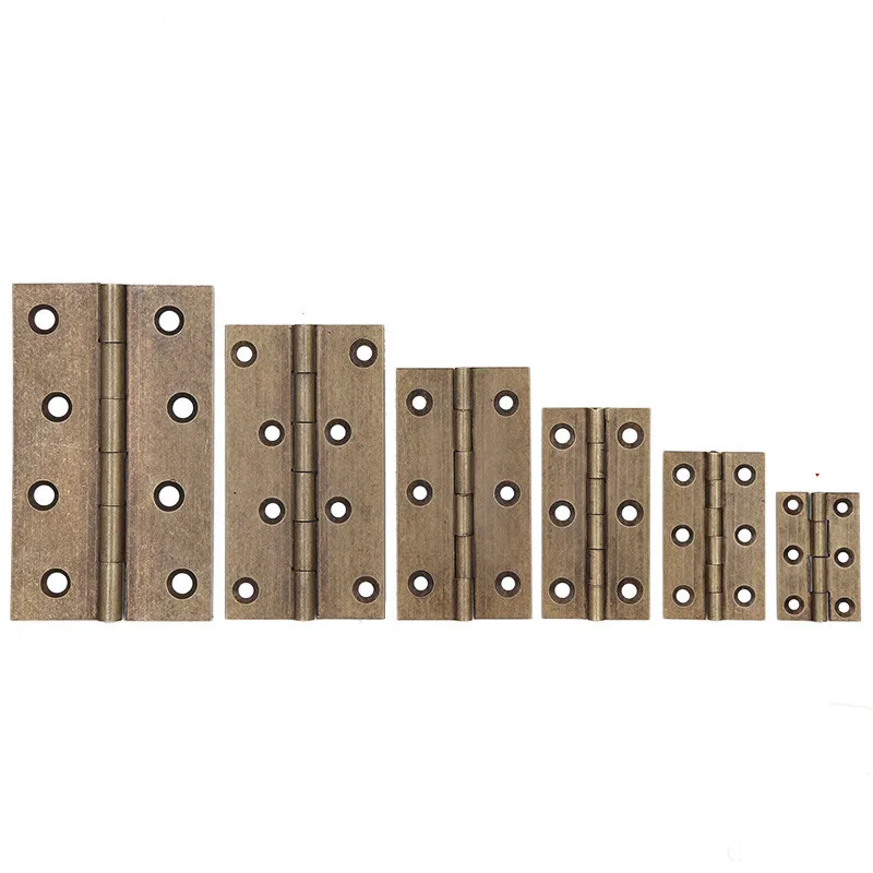 4 Pieces of High-end Brass Hinges Jewelry Box Door Kitchen Cabinet Door Copper Small Box Exquisite cabinet door hinges furniture hinge cabinet hinges wooden box hinge brass hinges