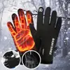 Windproof Touchscreen Finger Snow Ski Gloves For Men Women Waterproof Winter Gloves Cold Weather Non-Slip Thick Fleecing Mittens 2