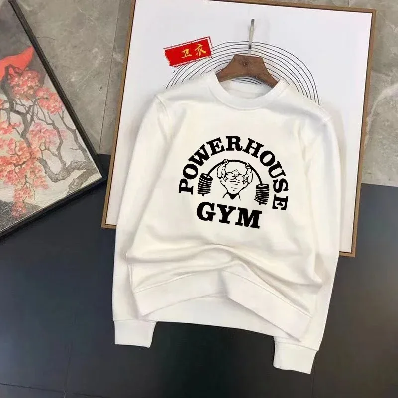

Men Cotton Powerhouse Gym Harajuku Geek Funny Hoodie Men's Fashion Cotton Hoodies Clothes Men Women Loose Sweatshirt Tops