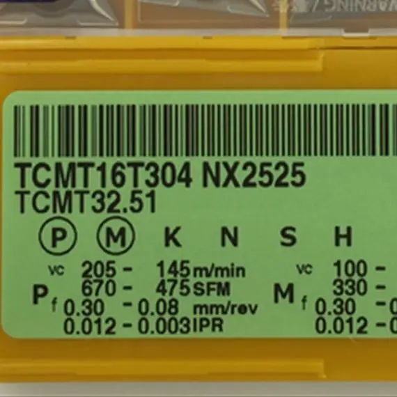 

Лезвие CNC TCMT16T308 NX2525 TCMT16T304 NX2525
