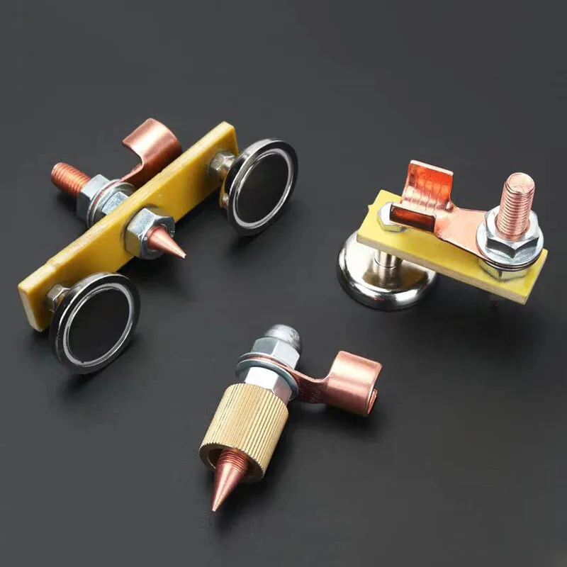 

Welding Magnet Head Magnetic Welding Ground Clamp Holder Fixture Strong Welder Sheet Metal Repair Machine Ground Wire Clamp