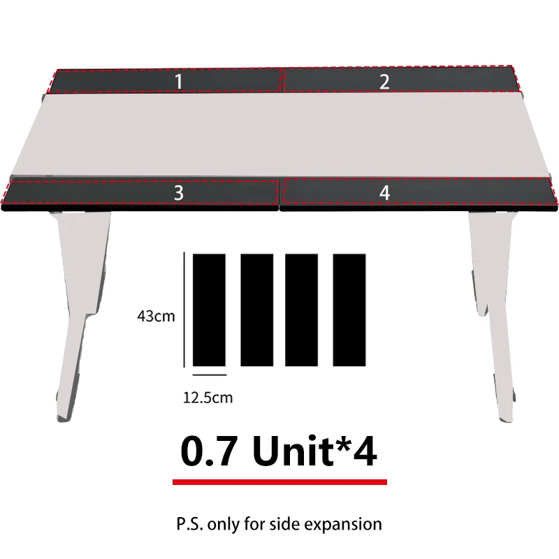 4pcs 0.7Unit