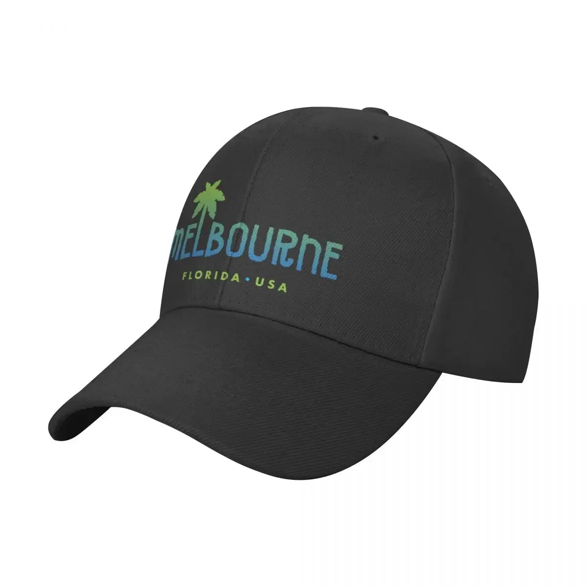 

Melbourne Florida Typographic Palm Tree Design Baseball Cap New In Hat party Hat Baseball For Men Women's