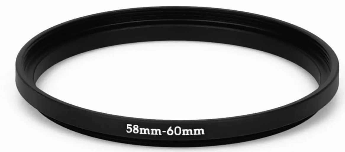 

58mm-60mm 58-60 mm 58 to 60 Step Up lens Filter Ring Adapter