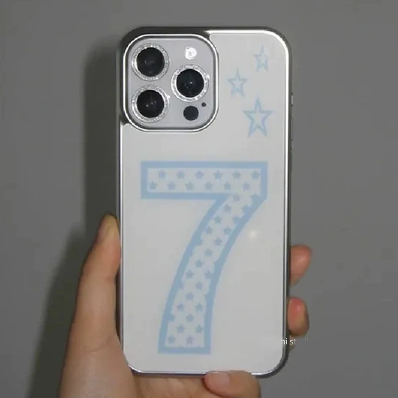 Lucky Number Seven Korean Minimalist Phone Case