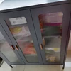 Modern Metal Kitchen Cabinet with Door Household Dust-proof Kitchen Cabinets Multi-functional Small Appliance Storage Cabinet 5