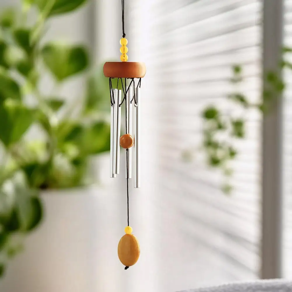1pcs Solid Aluminum Bar Metal Wind Chimes Door Decoration Hanging Wind Car Tube Hanging Chime Four A2O4