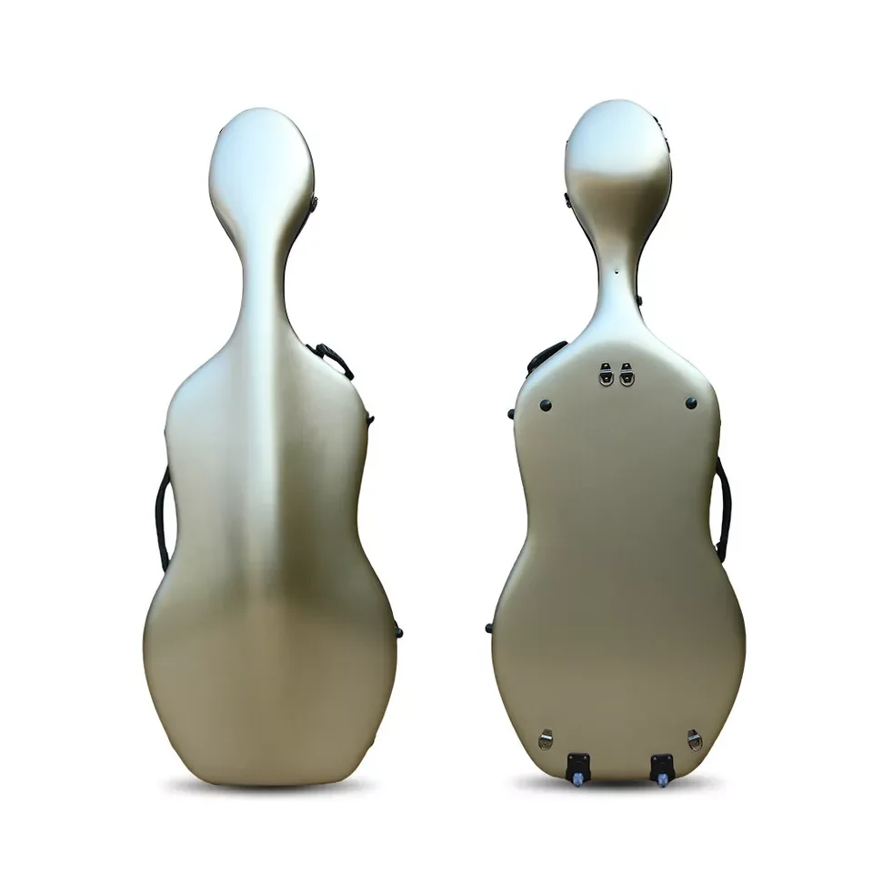 New Cello Case 4/4 Size Carbon Fiber hard shell New Cello box back straps handles Lightweight music bag