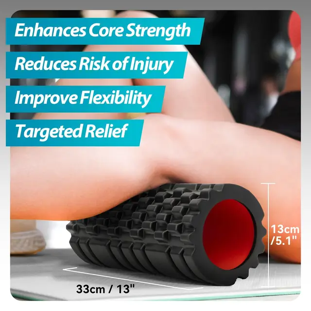 Foam Roller for Deep Tissue Massager, 13" High Density Exercise Patented Roller for Muscle Massage 3