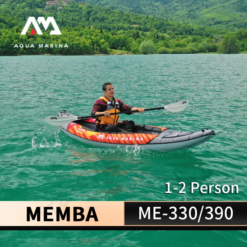 Aqua Marina Memba 600D Poliestere 1-2 Persone Paddle Kayak Barca 330Cm Di Lunghezza Canoa Gonfiabile Divertente Vela D'Acqua Per Kayak Con Sedile