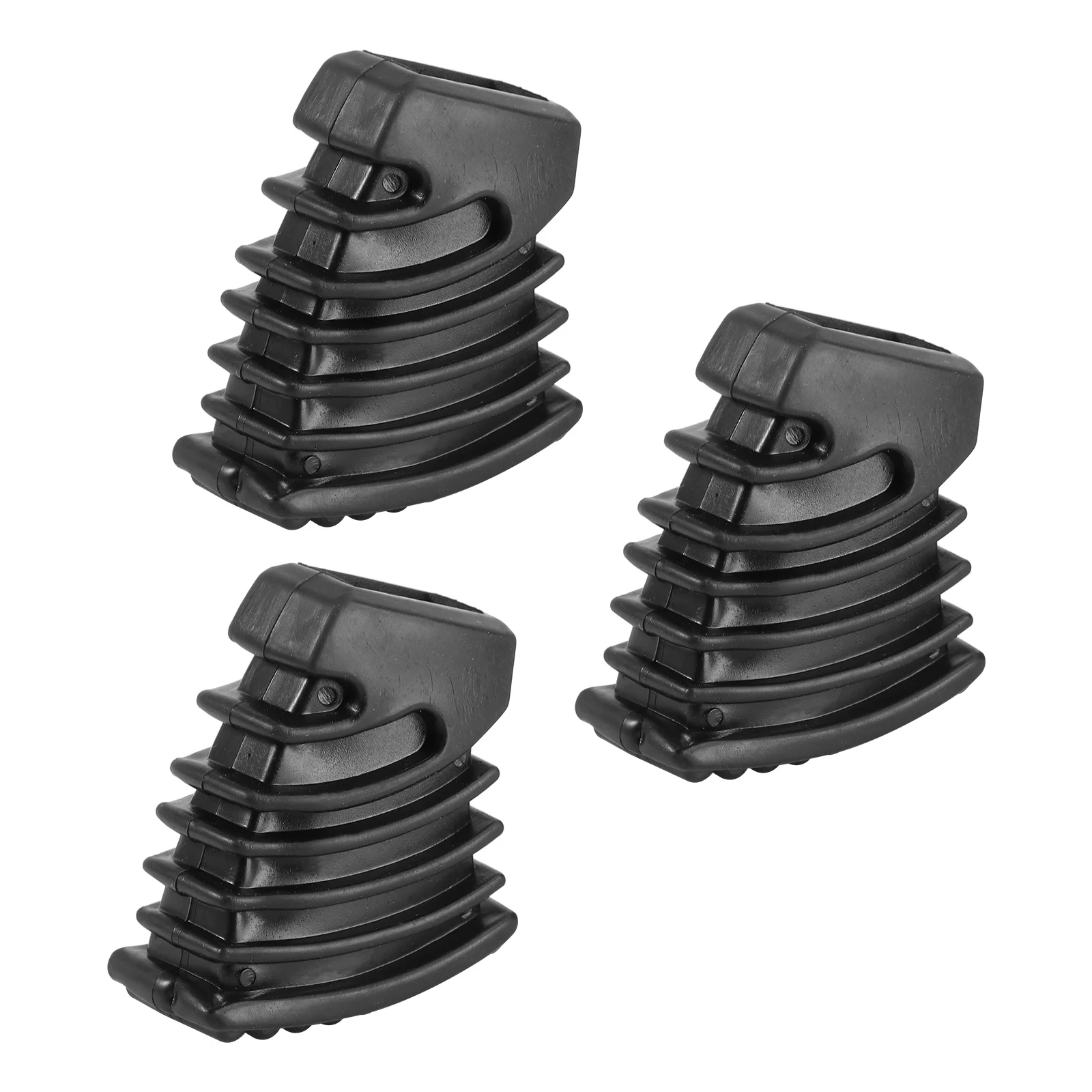 3pcs Drum Rubber Feet Small Rubber Tip Drum Rack Feet for Drum Black