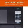 Countertop 1.1 Cubic Feet Microwave Oven, 1000 Watt, Black Front with Black Cabinet, Commercial Chef CHCM11100B 4