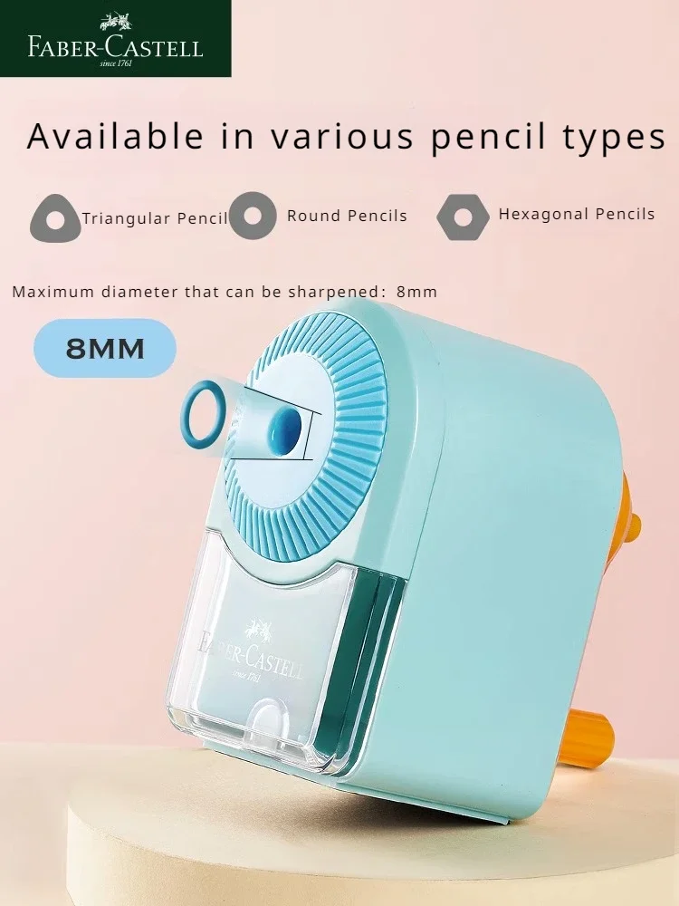 Pencil Sharpener Manual Hand Crank Sharpen 8mm in Diameter Candy Colors for Kids Artists Student Office Stationery