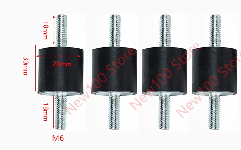 4 Pack Anti-Vibration Rubber Dampeners and Shock Absorbers