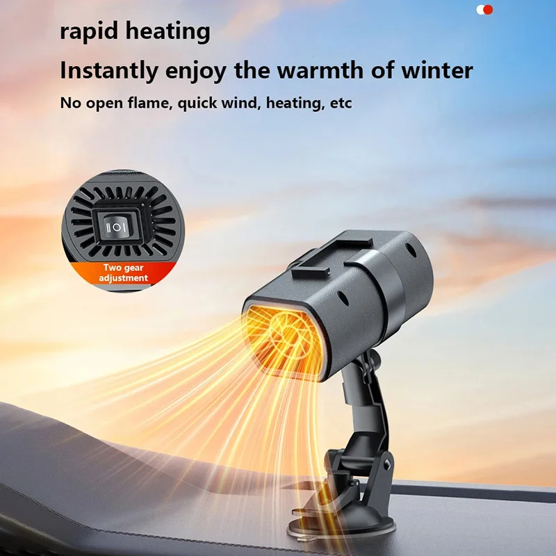 Winter Car heater fast heating 12V Portable Electric heated fan Windshield defogging heating cooling For Car SUV Travel Camper