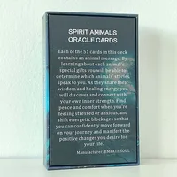 12x7 cm Spirit Animals Oracle Cards Keywords,no guidebook. Games 2