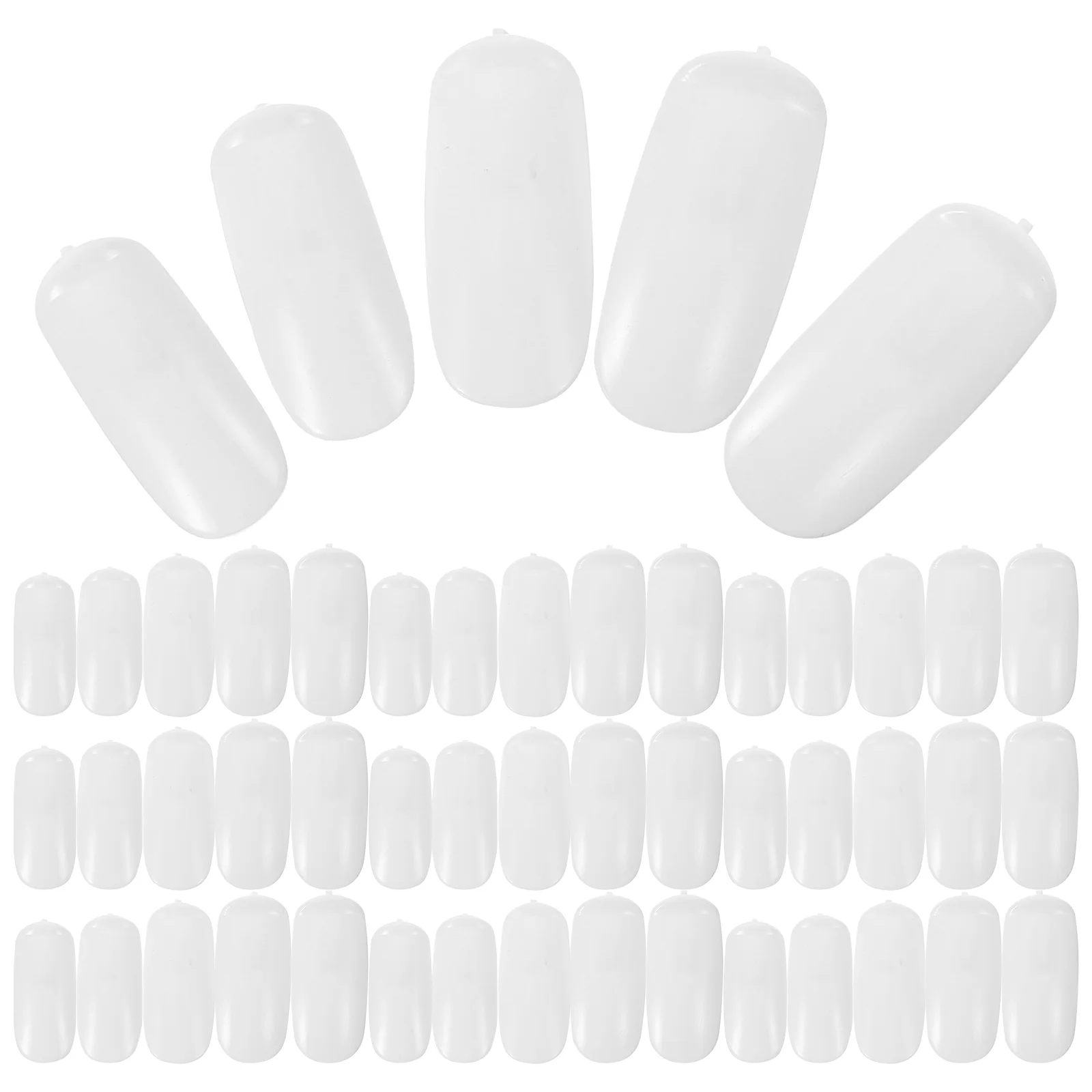 

100 Pcs Nail Polish Nail Joint Chips Practice Tips Display Polish Tricolor Salon Equipment Abs Stick Sample