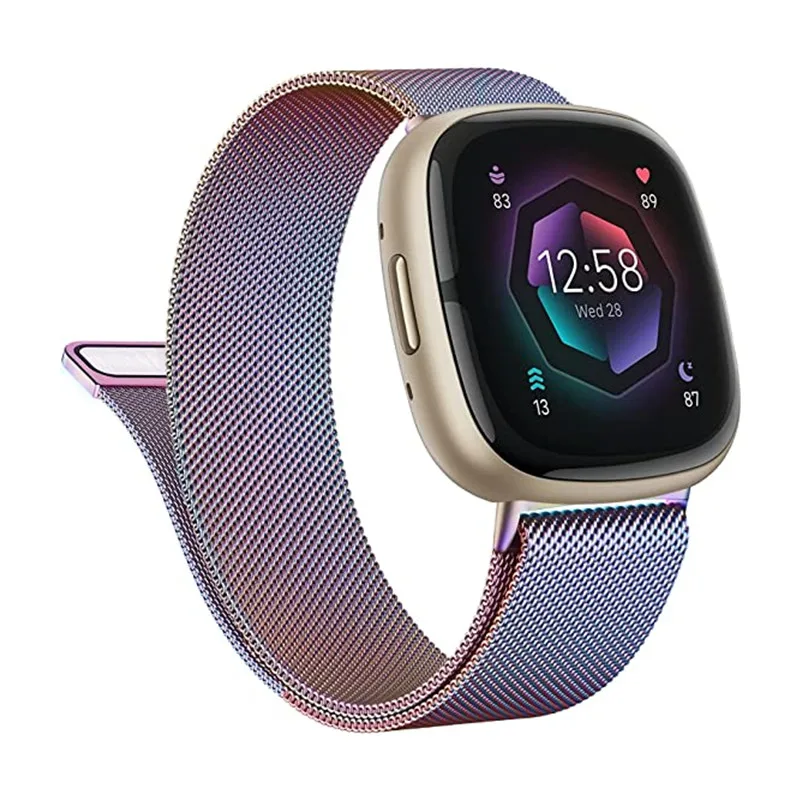 Cinturino Ad Anello Magnetico In Metallo Per Cinturino Fitbit Versa 2/Versa 3/Versa 4 Band Per Fitbit Versa Lite/Sense 2 Correa