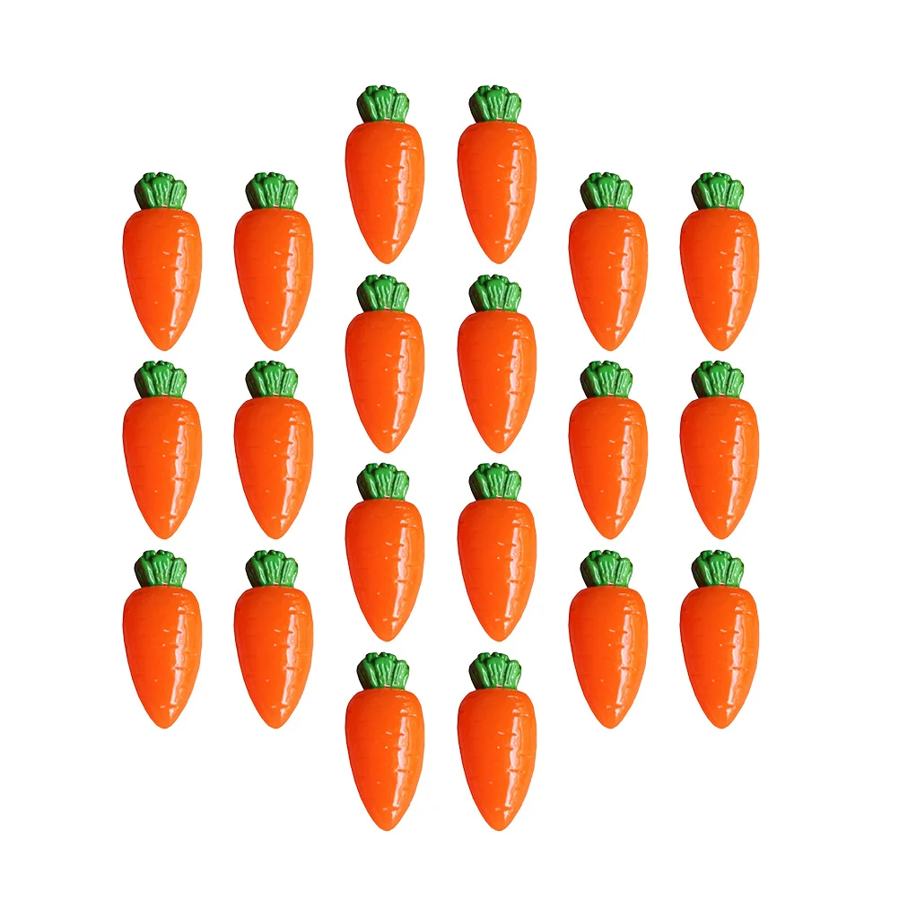 Diy Scrapbooking Charms Resin Carrot Charms Easter Flatback Embellishments Easter Carrots for Crafts Resin Carrot