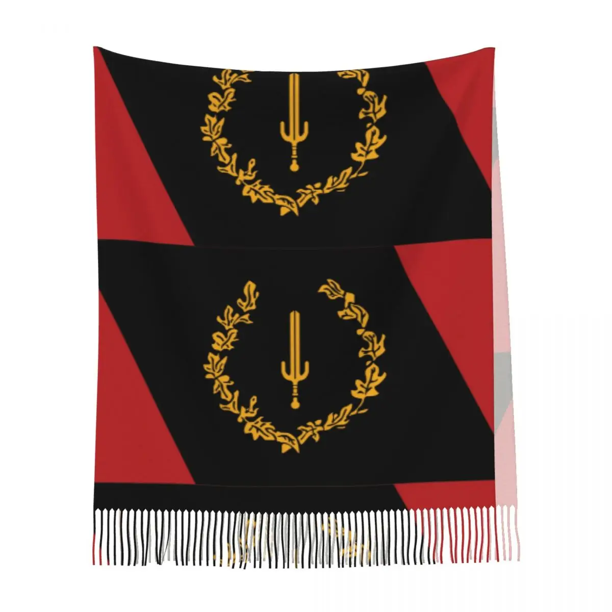 Black American Heritage Flag Women's Pashmina Shawl Wraps Fringe Scarf Long Large Scarf 5