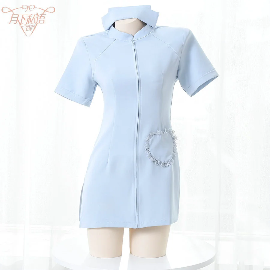 

Whispering under the moon sexy underwear sexy hollowed out hot nurse clothes female role-playing passion uniform temptation suit