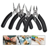 Pliers Diagonal Pliers Round Bent Needle Nose Pliers For DIY  Jewelry Making Curved Mouth Cutting Cable Nippers Hand Tools 2