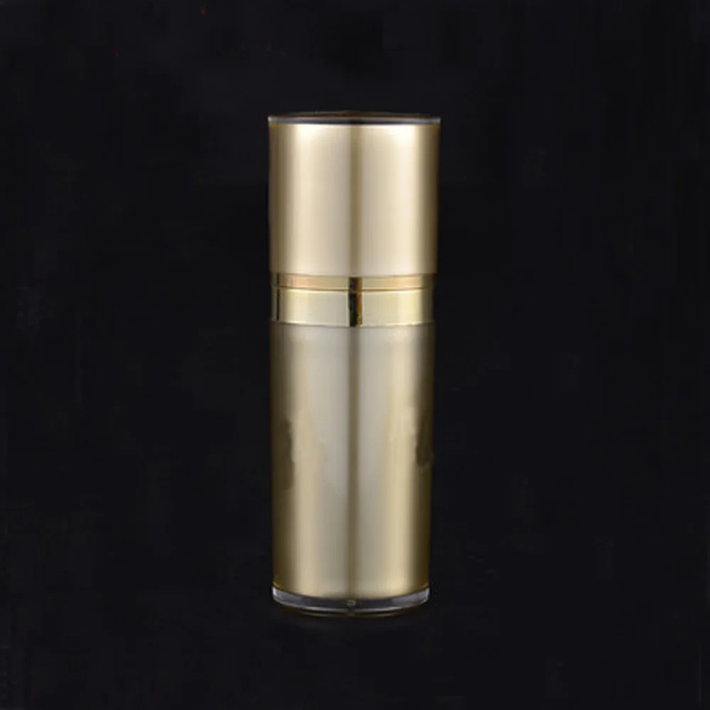 80ml Capacity Gold&White Color Circular cone shape Acrylic material Lotion bottle with lotion pump and cap