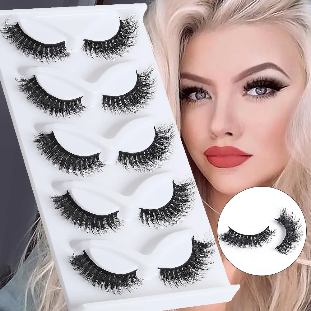 

The New Whole Mink Series of Eye Lashes European and American Explosive Natural Curvature Curling Thick False Eyelashes