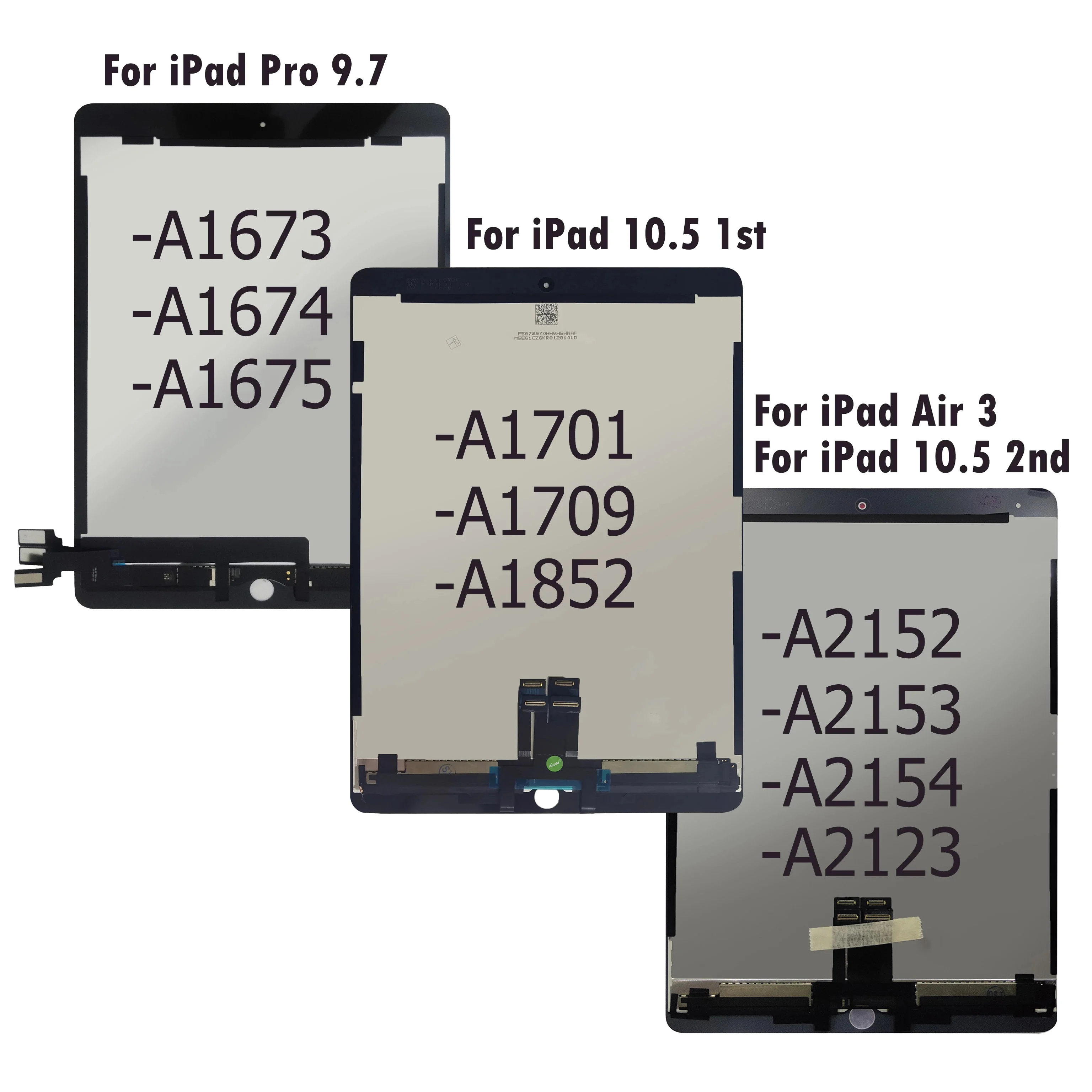 LCD Display For iPad A1701 A1709 Air 3 2019 A2152 A2123 A2153
