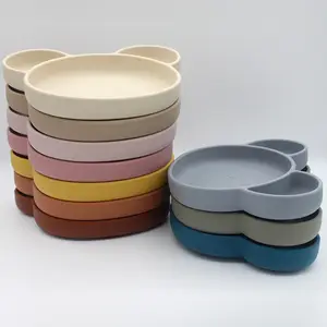 Platos con compartimentos de 6 colores para alimentos, vajilla completa,  juego de platos para servir para niños, cocina, comedor, Bar, hogar -  AliExpress