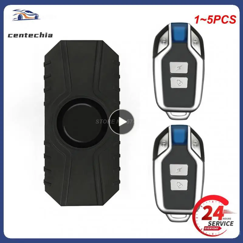 

1~5PCS Waterproof Motorcycle Alarm Bike Anti-Theft Alarm Wireless Remote Control Security Alarm 113dB Electric Car Alarm