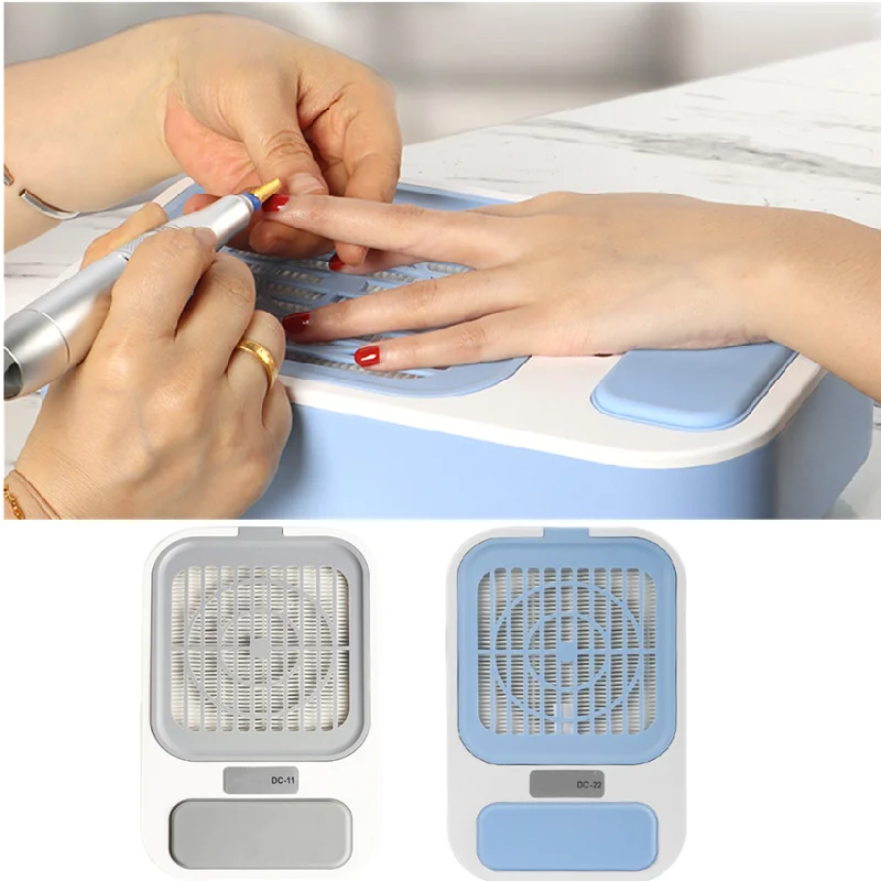 

US EU Nail Salon Table Vacuum Tool 60w Nail Cleaner Dust Collector Fan Remove Filters Manicure Extractor Fan Vacuum Strong Power