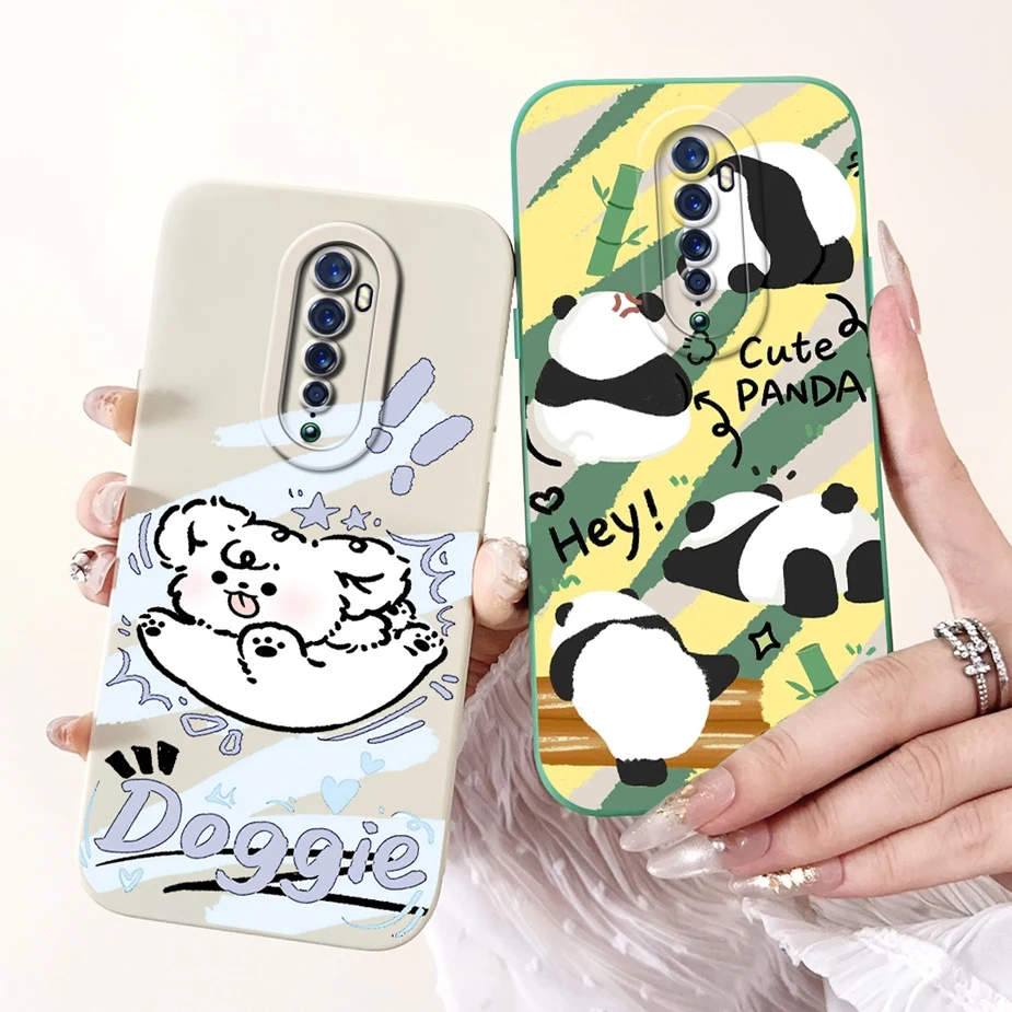 Cute Panda Cartoon Soft Silicone Phone Case - Durable Bumper Cover