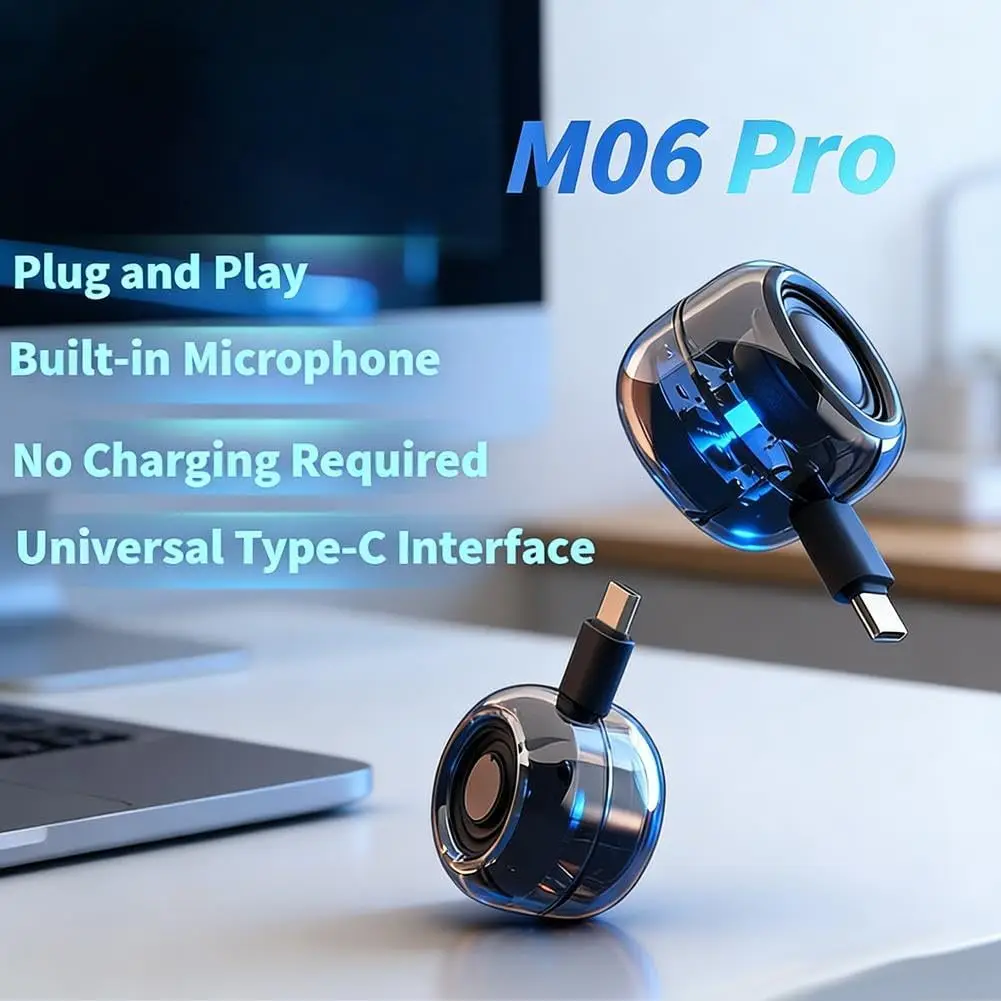 Portable Speaker Amplifier,Universal Type-C Sound Box Type-C Plug in Mobile Phone Amplifier,for Smartphone Tablet Notebook - 5
