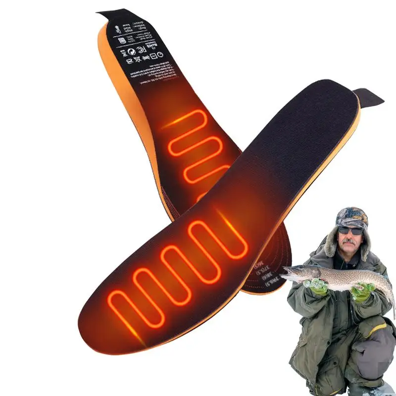 Electric Heated Insoles APP Control Warm Insoles With 3 Temp Settings 3000mAh Heating Pad Heating Cuttable USB Insole For Hiking