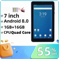 2025 New RAM 1GB DDR3+16GB 7 INCH DTM7 Android 8.0 Tablet For Kids Quad Core 1024 x 600 IPS Screen WIFI Quad Core 1.2GHz 1