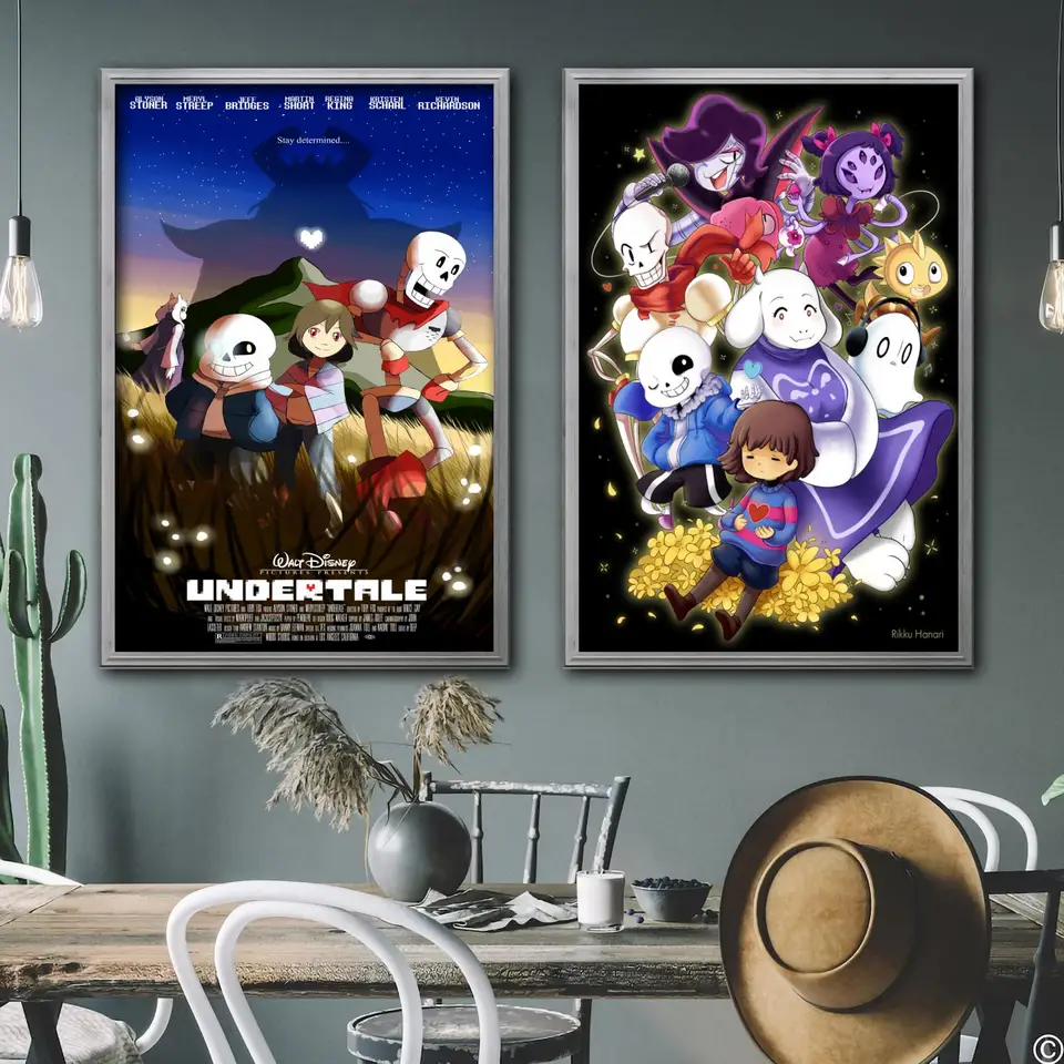 Epic Undertale Canvas Art: Undertale's Anime Aesthetic: Stunning Canva