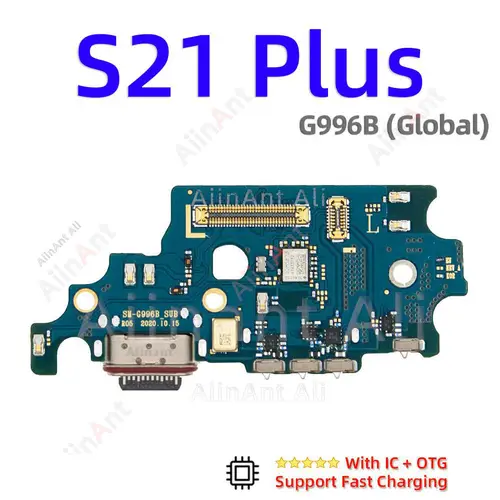 AiinAnt Dock USB Charger Board Connector Charging Port Flex Cable For Samsung Galaxy S21 Ultra Plus FE S21+ G998B G996U G991B - Image 16