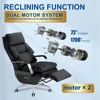 Dual-Motor Office Chair with Foot Rest,Electric Reclining,Office Chair,Office Chair,High Back Swivel,400LBS PU Computer Chair 4
