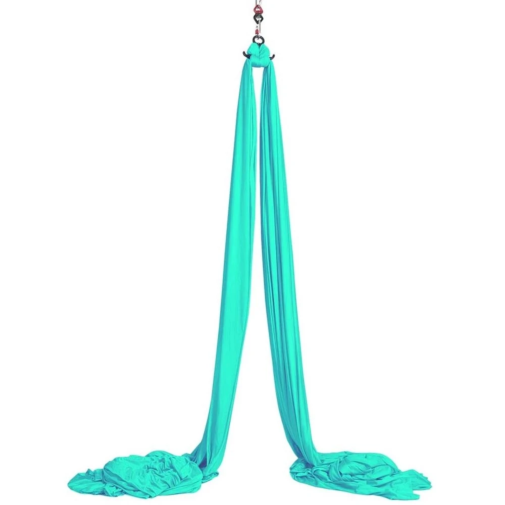 

20 Yards/ 18.3 Meters Yoga Aerial Silks Set Low Stretch Silk With Rigging Equipment